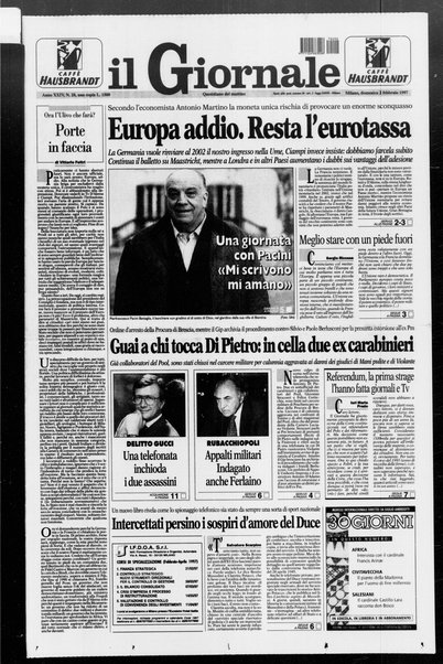 Il giornale : quotidiano del mattino